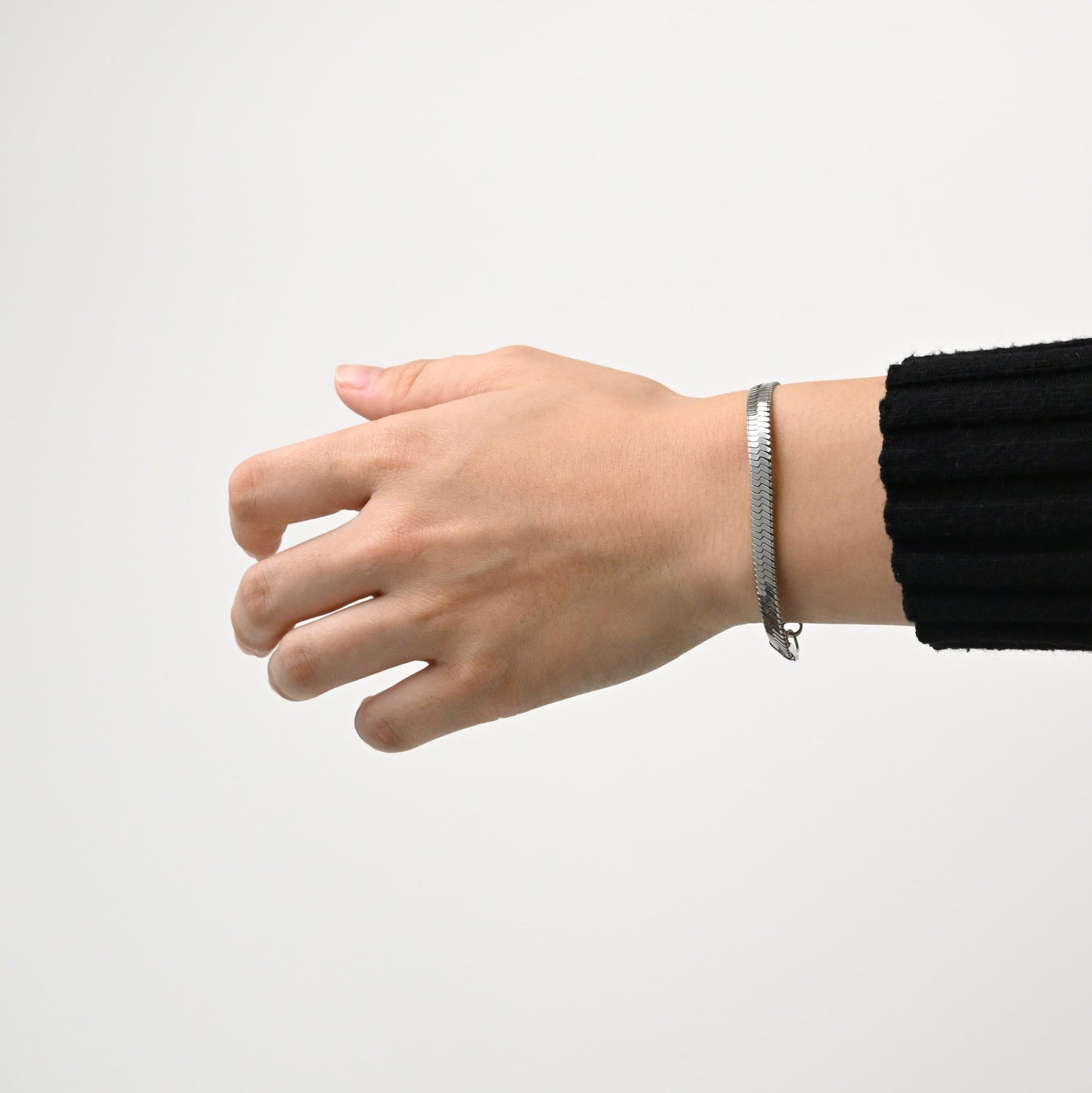 Flat snake chain bracelet(rbr0010s)