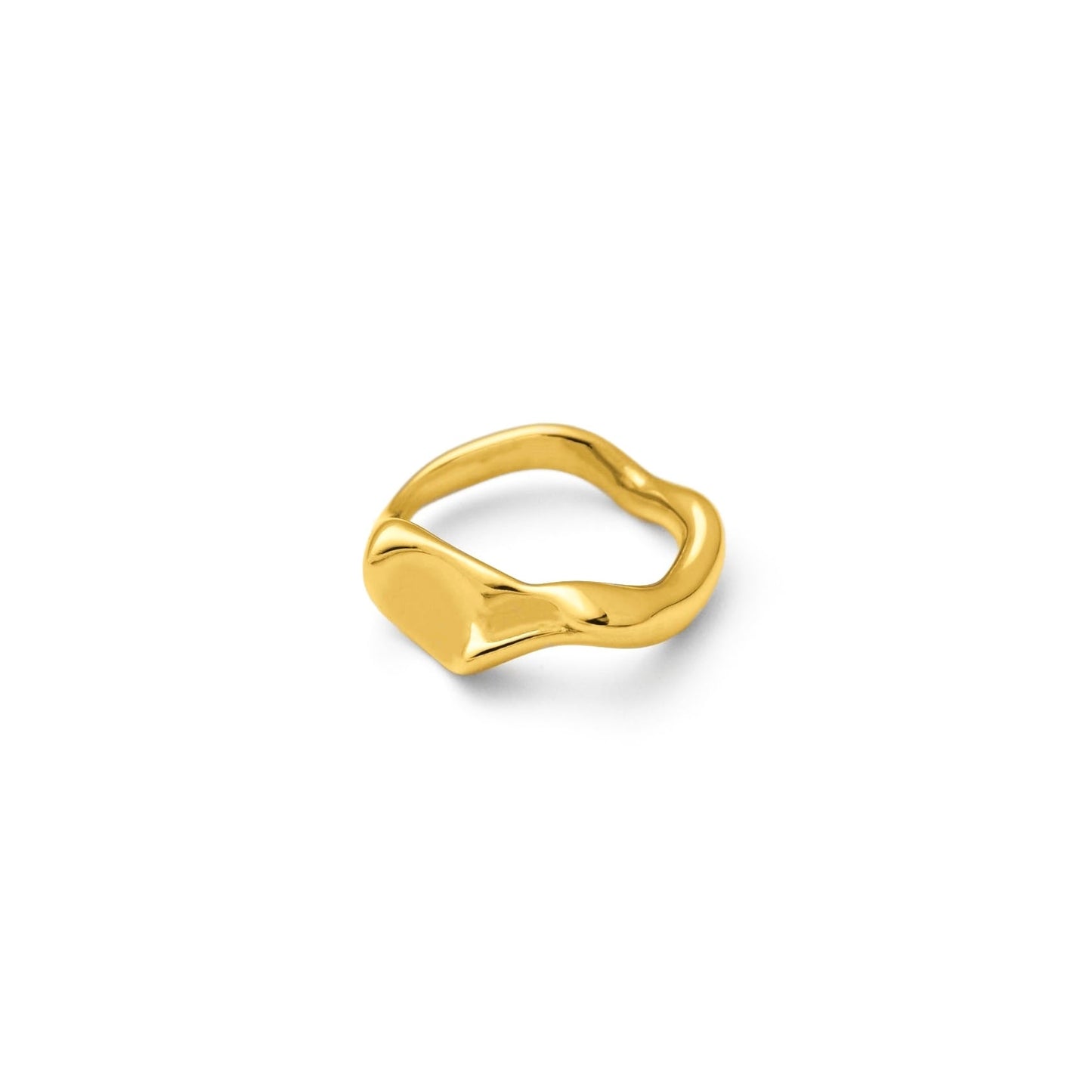 Unique wave hoop ring(rri0080g)