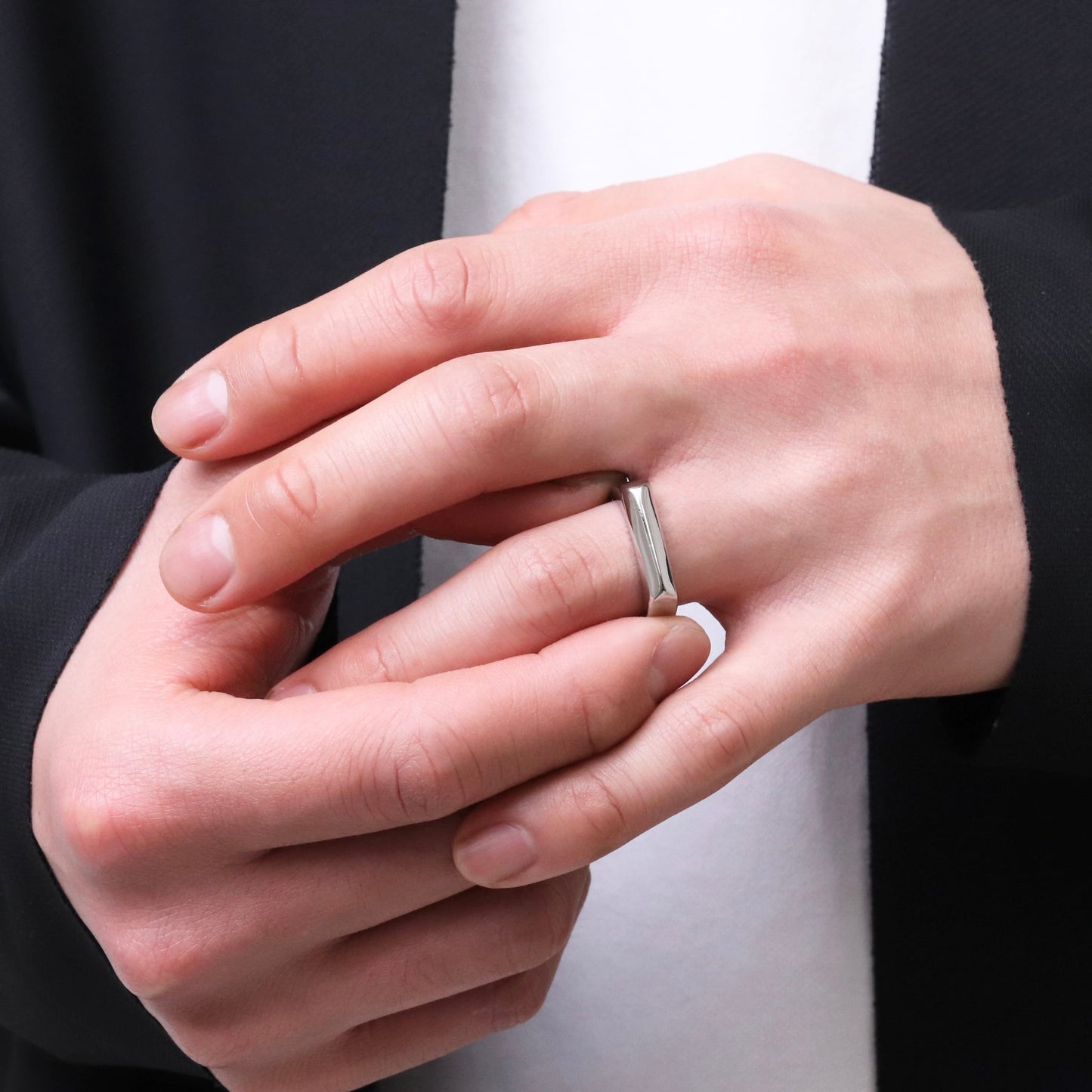 Pointed signet ring(cri0077s)
