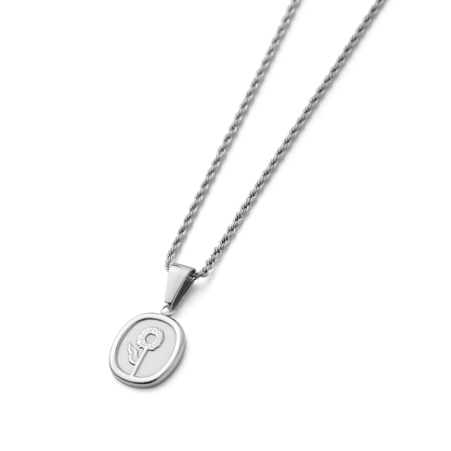 Flower pendant necklace(rne0071s)