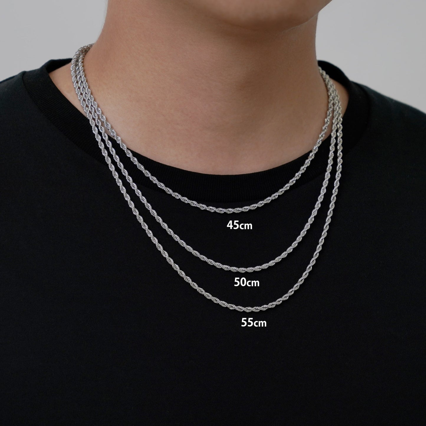 Rope chain necklace(cne0064s)