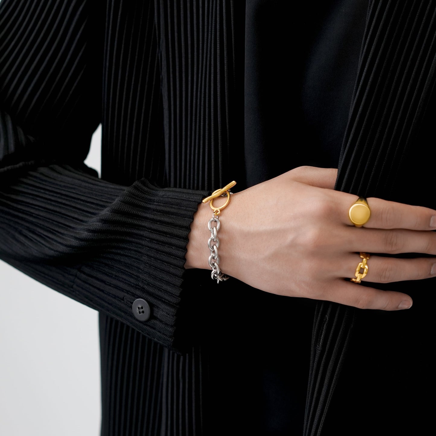 Unique cable chain bracelet(cbr0033b)