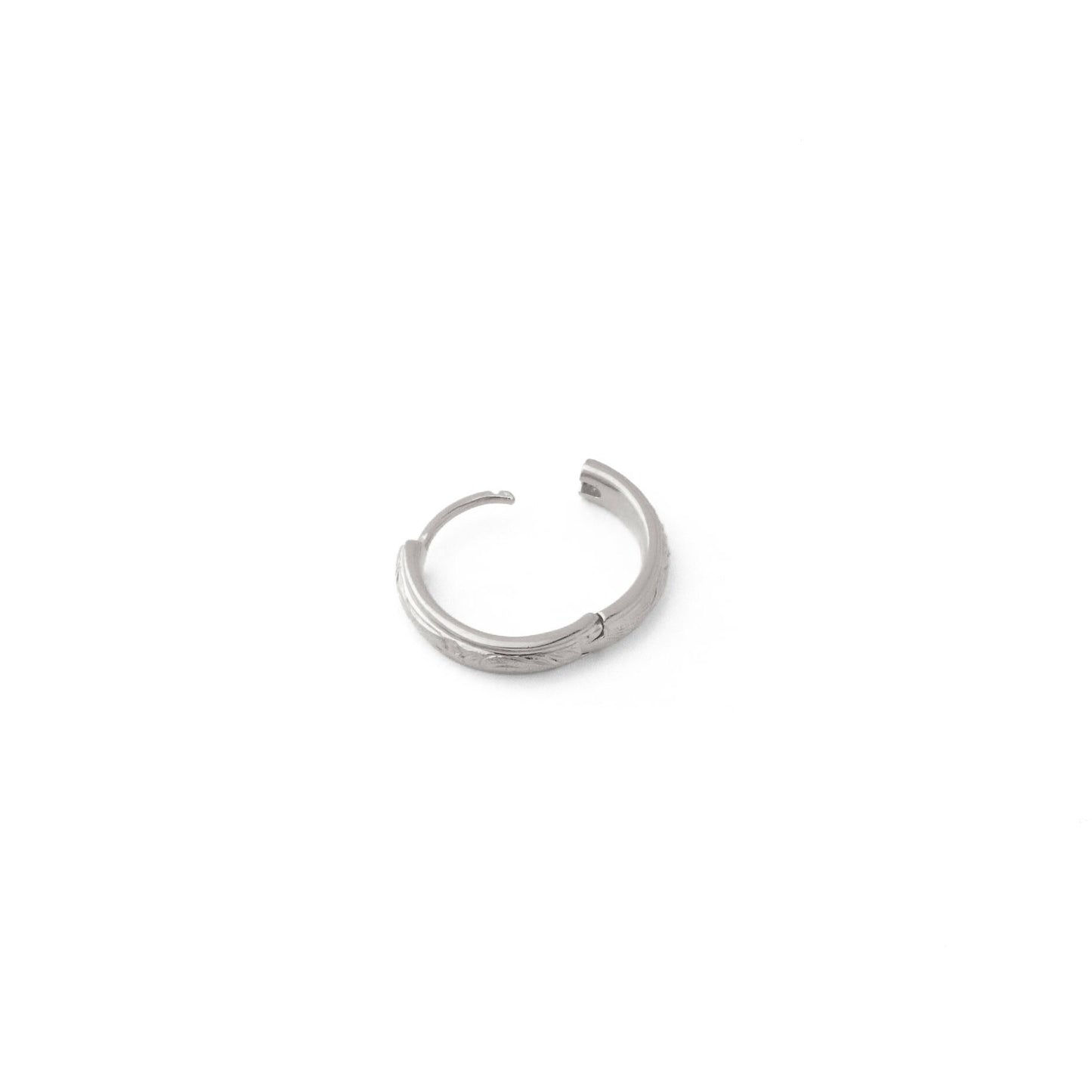Hawaiian plumeria hoop pierce(Hpi0004s)