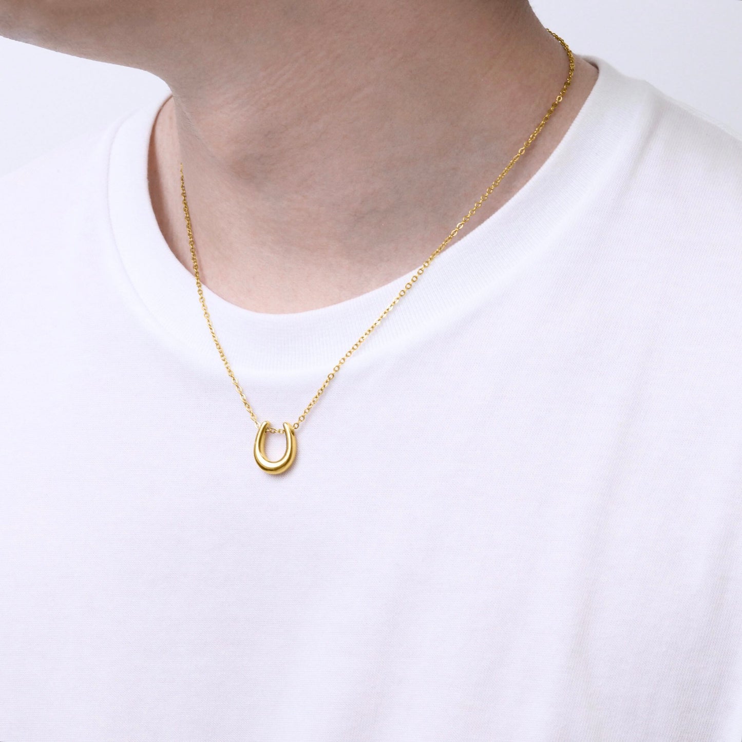 Horseshoe necklace(cne0083g)