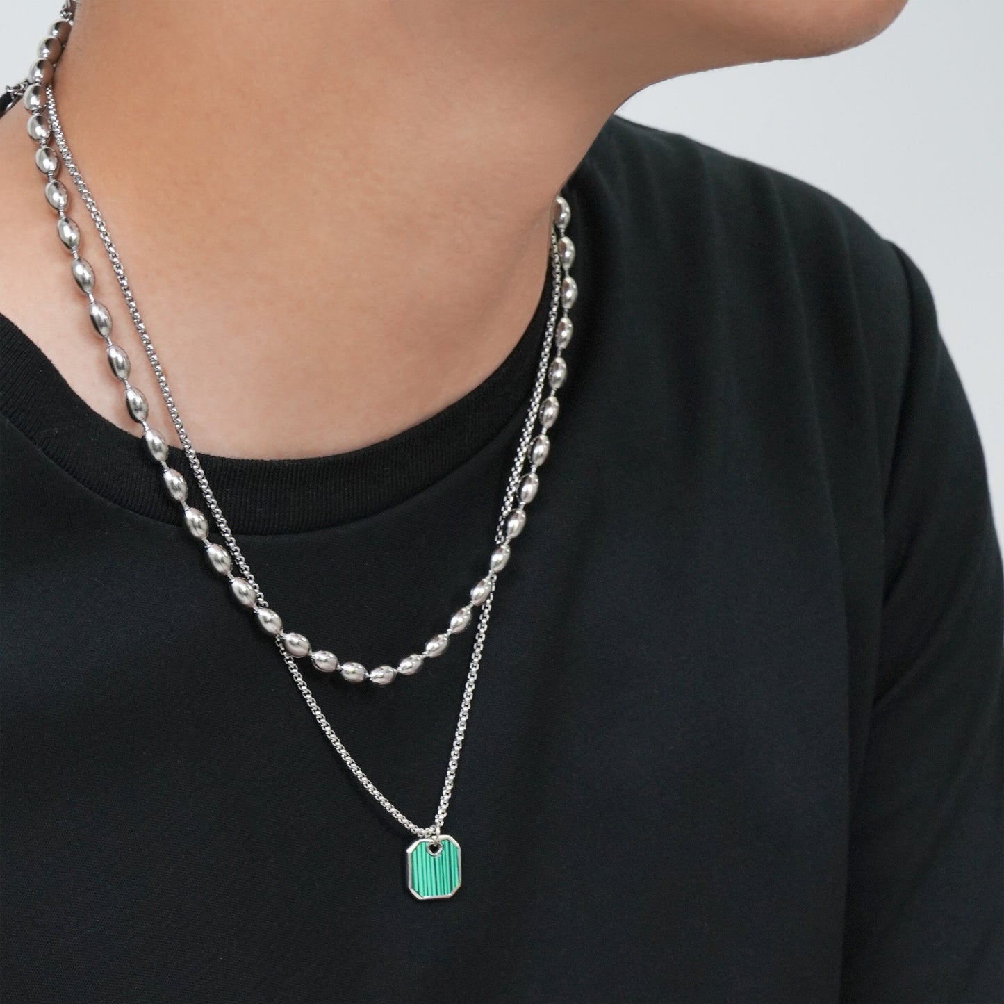 Ball chain necklace(cne0073s)
