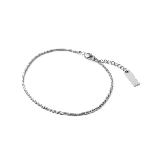 Round snake chain anklet(can0008s)