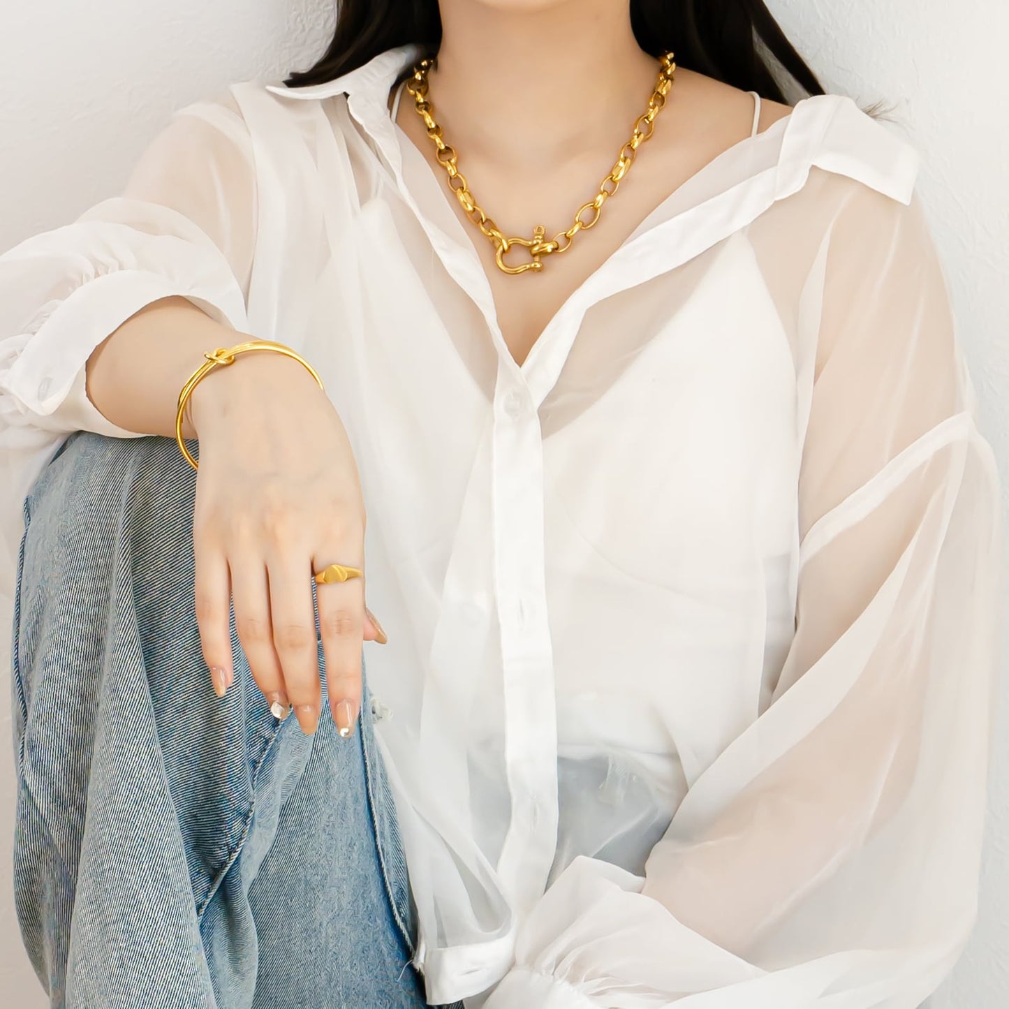 Twist knot bangle(rba0003g)