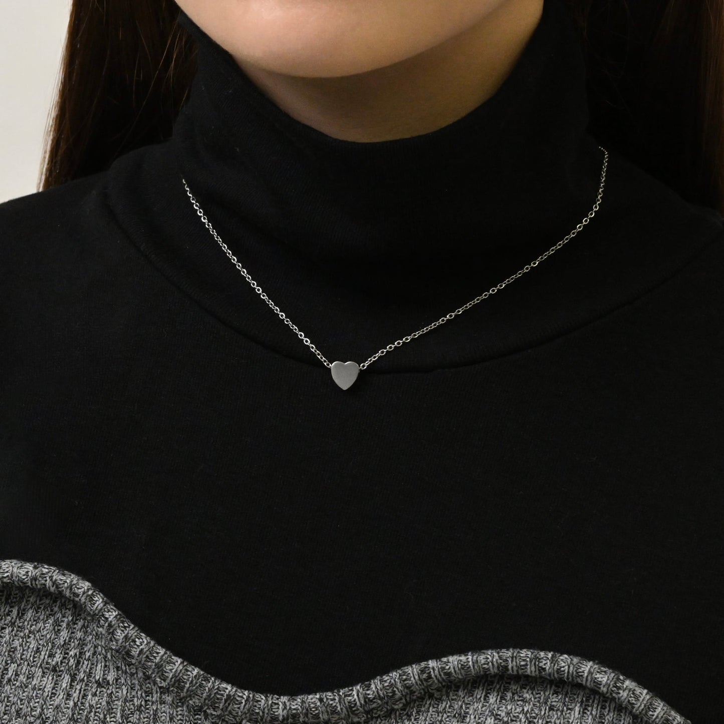 Tiny heart necklace(rne0059s)