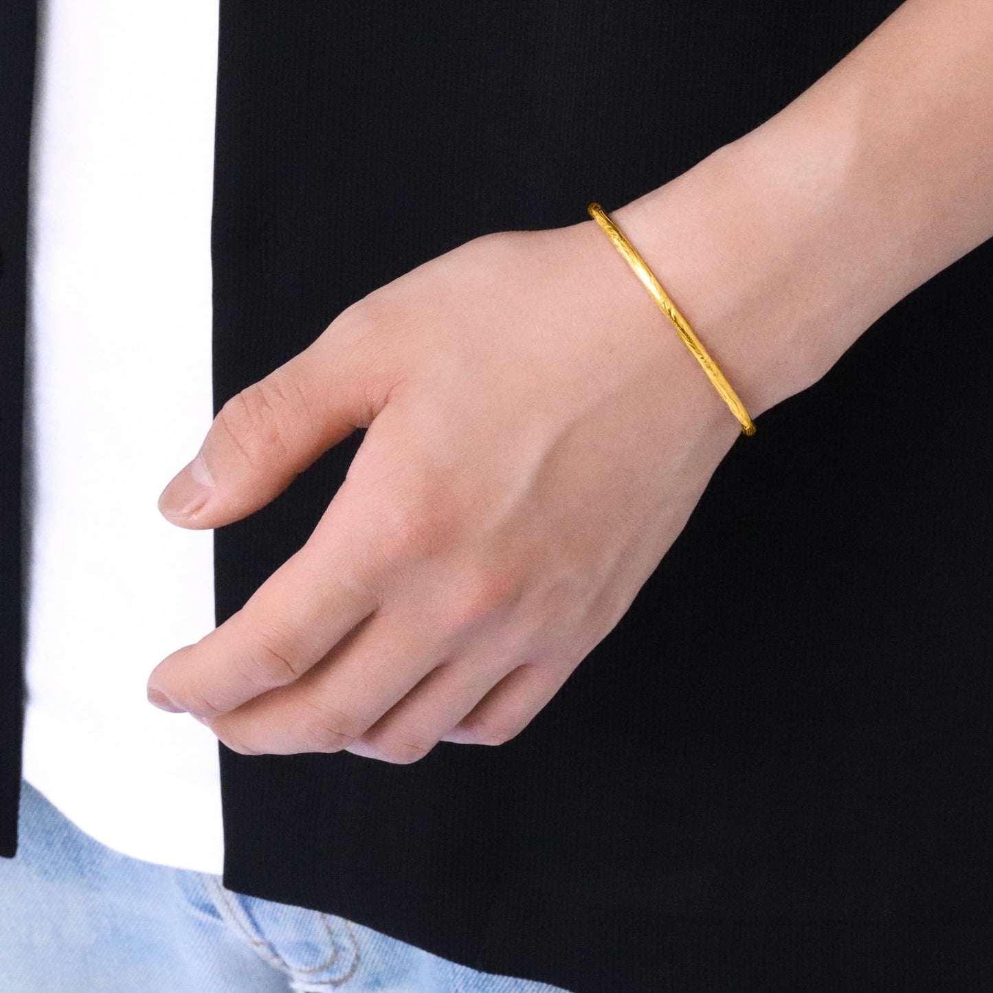 Hawaiian plumeria round bangle(Hba0005g)