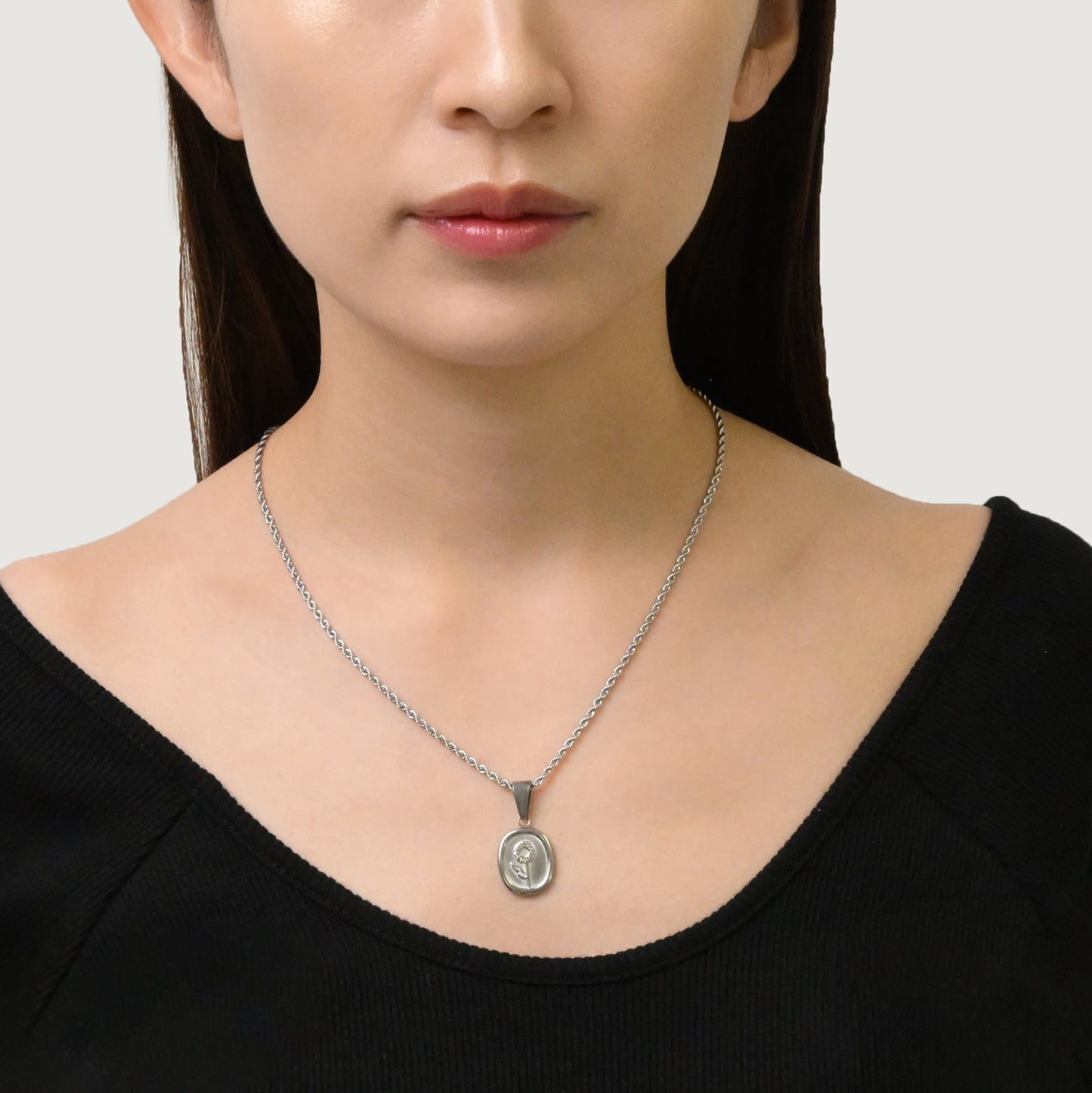 Flower pendant necklace(rne0071s)