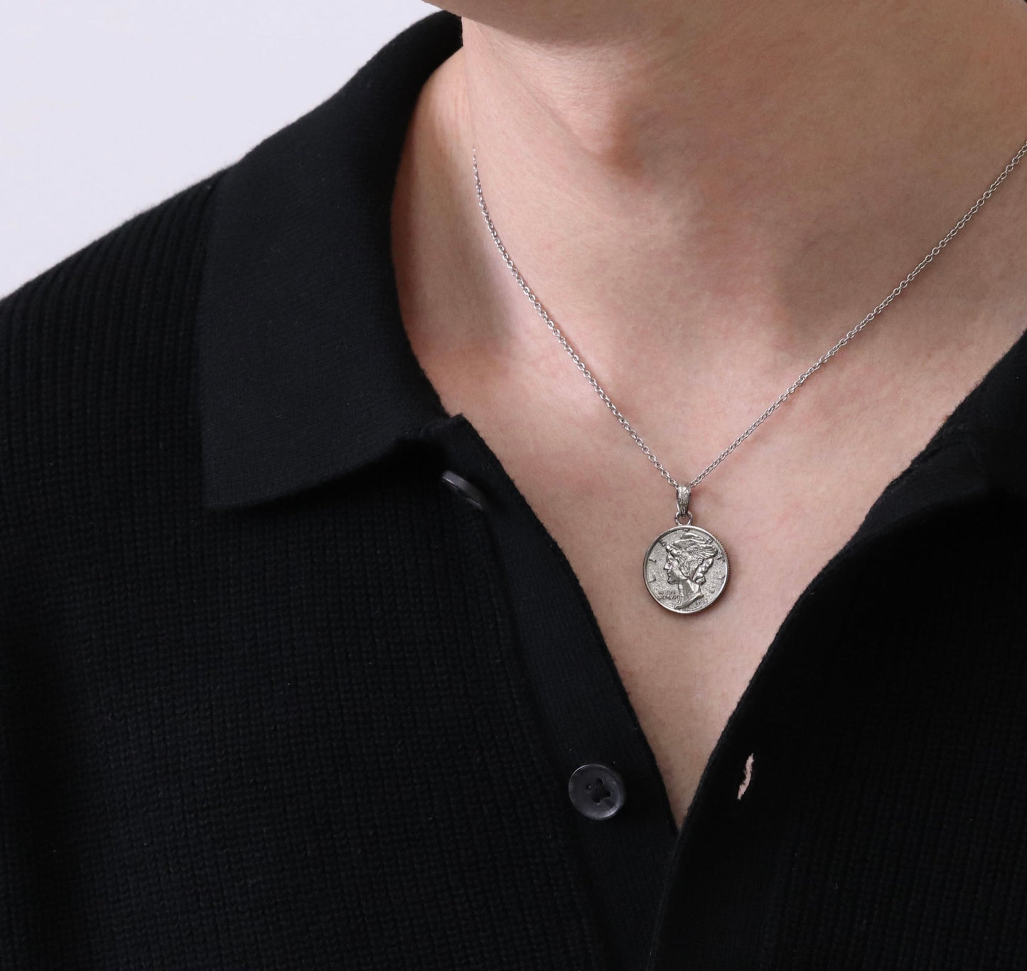 Hawaiian liberty coin necklace(Hne0004s)