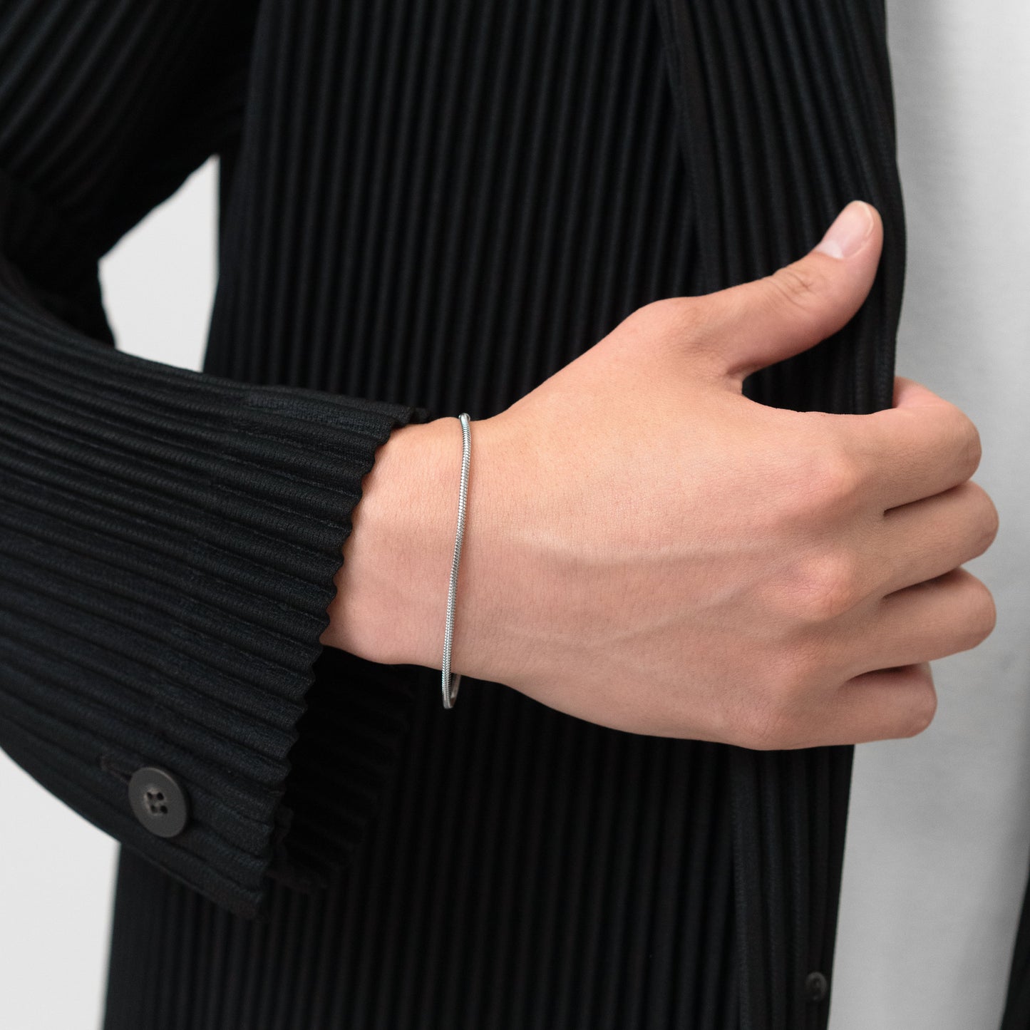 Round snake chain bracelet(cbr0029s)