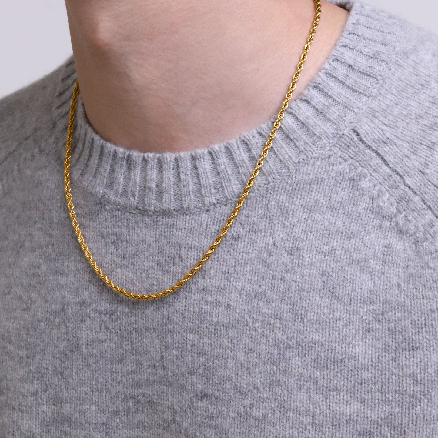 Rope chain necklace(cne0063g)