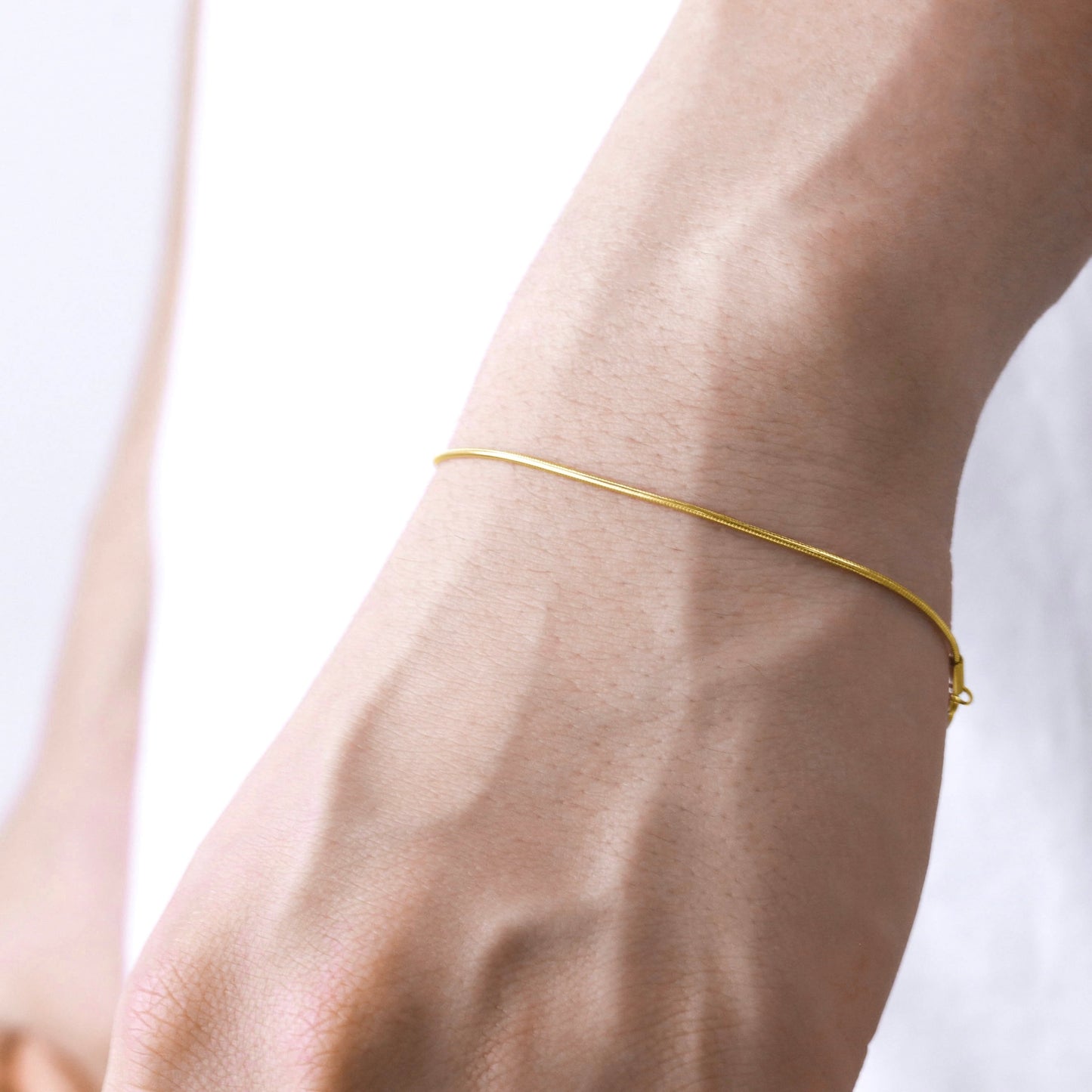 Round snake slim chain bracelet(cbr0030g)
