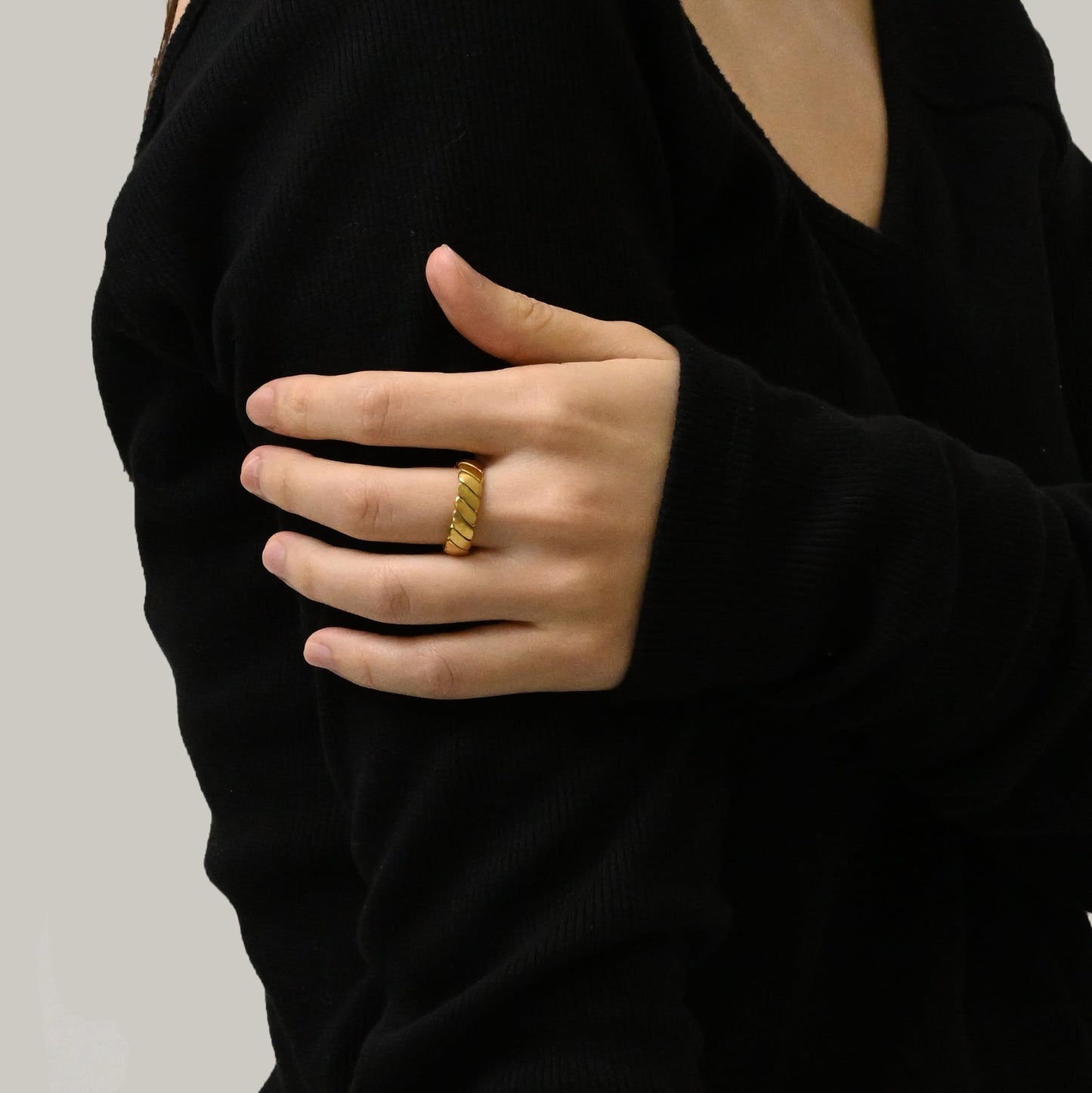 Weave open ring(rri0085g)