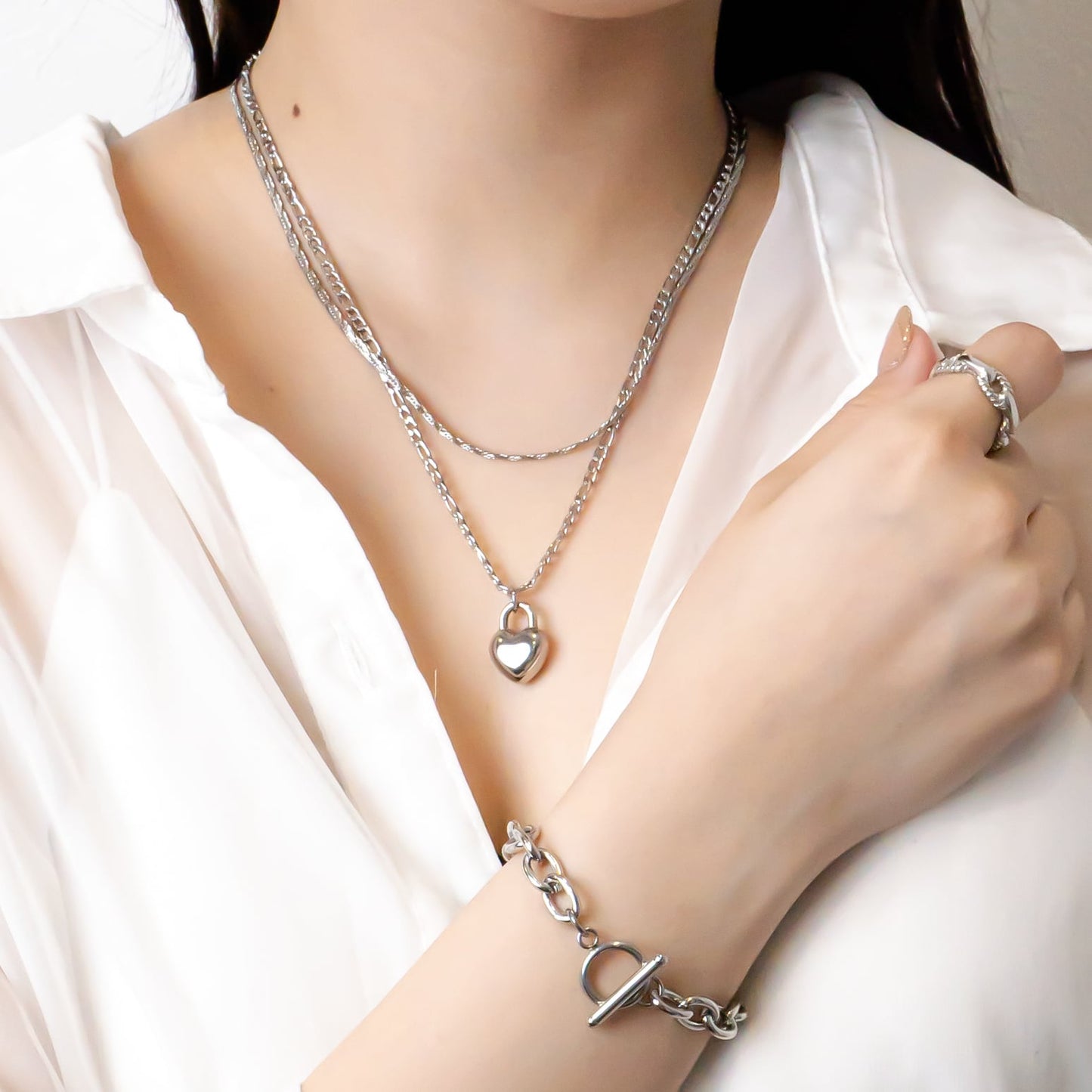 Flat rope chain necklace(rne0015s)