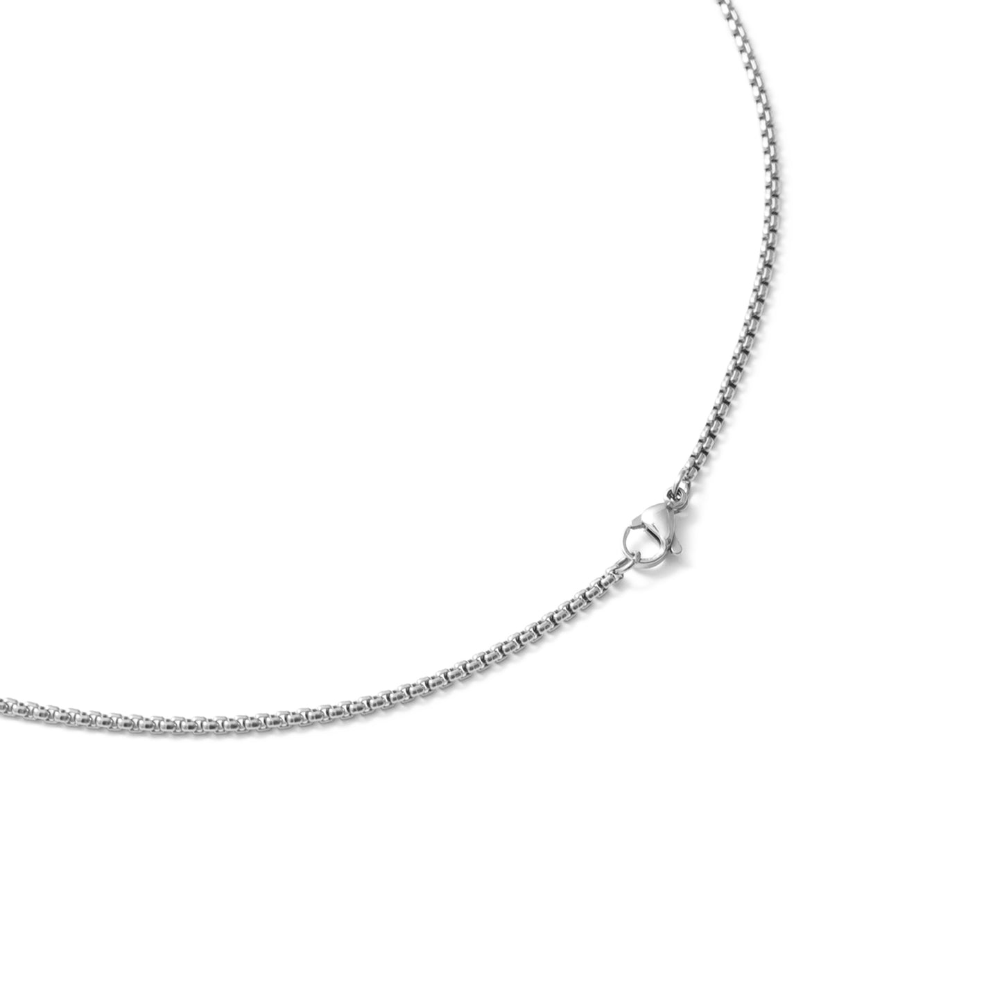 Black square pendant necklace(cne0048s)