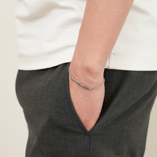 Hawaiian plumeria bar bracelet (Hbr0002s)