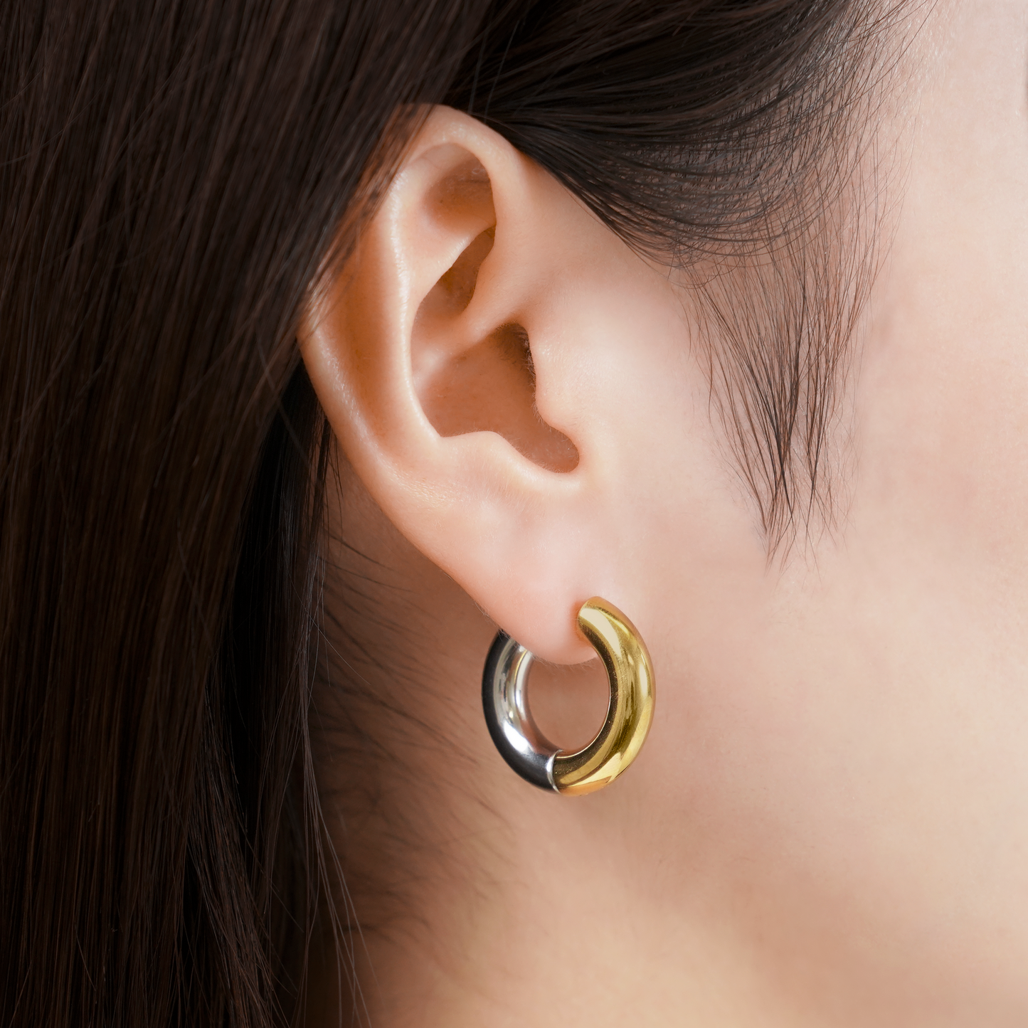 Big hoop bicolor pierce(rpi0034b)