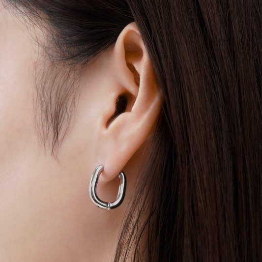 Small square hoop pierce(cpi0014s)