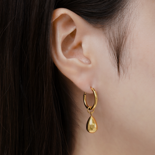 Drop small hoop pierce(rpi0038g)