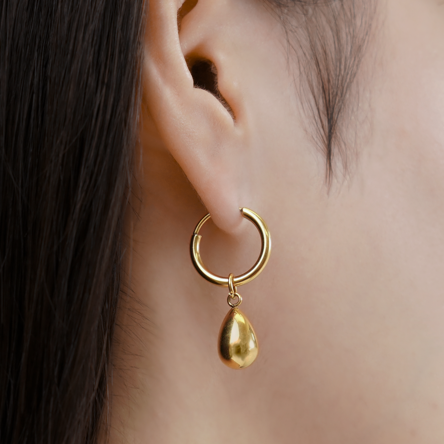 Drop small hoop pierce(rpi0038g)
