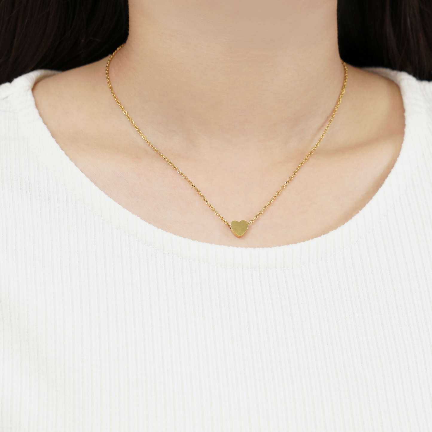Tiny heart necklace(rne0058g)