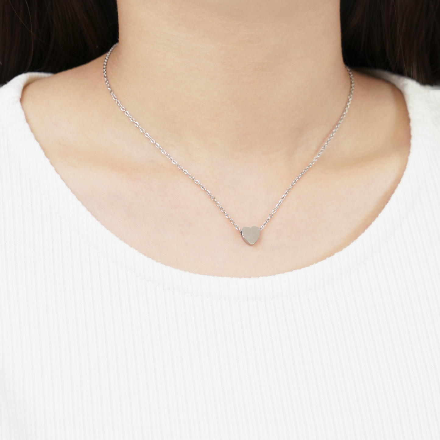 Tiny heart necklace(rne0059s)