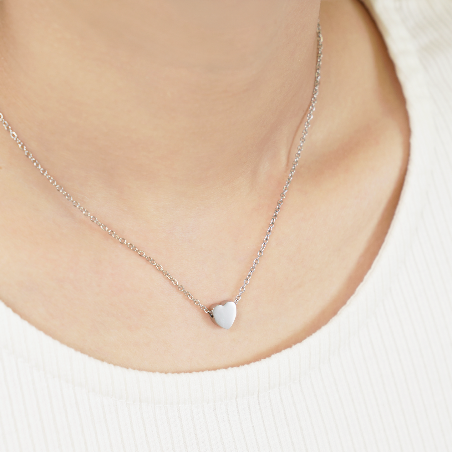 Tiny heart necklace(rne0059s)