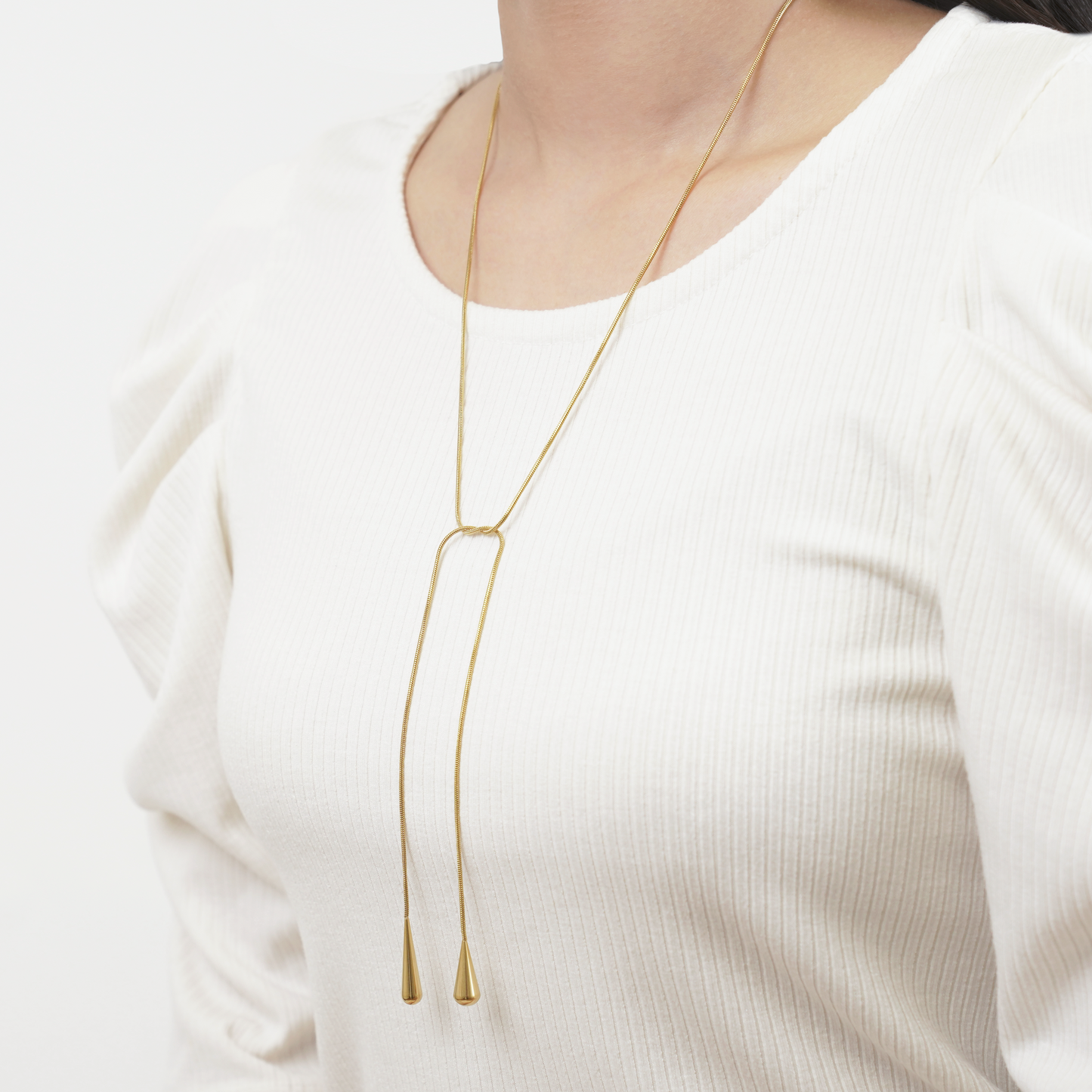 Drop long snake necklace(rne0086g)