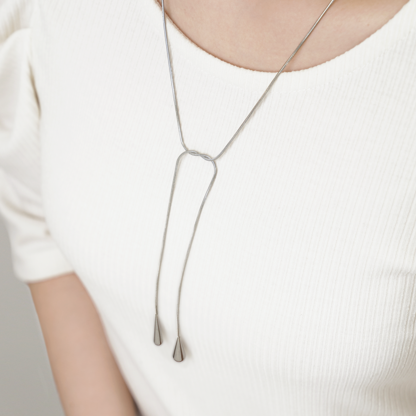 Drop long snake necklace(rne0087s)