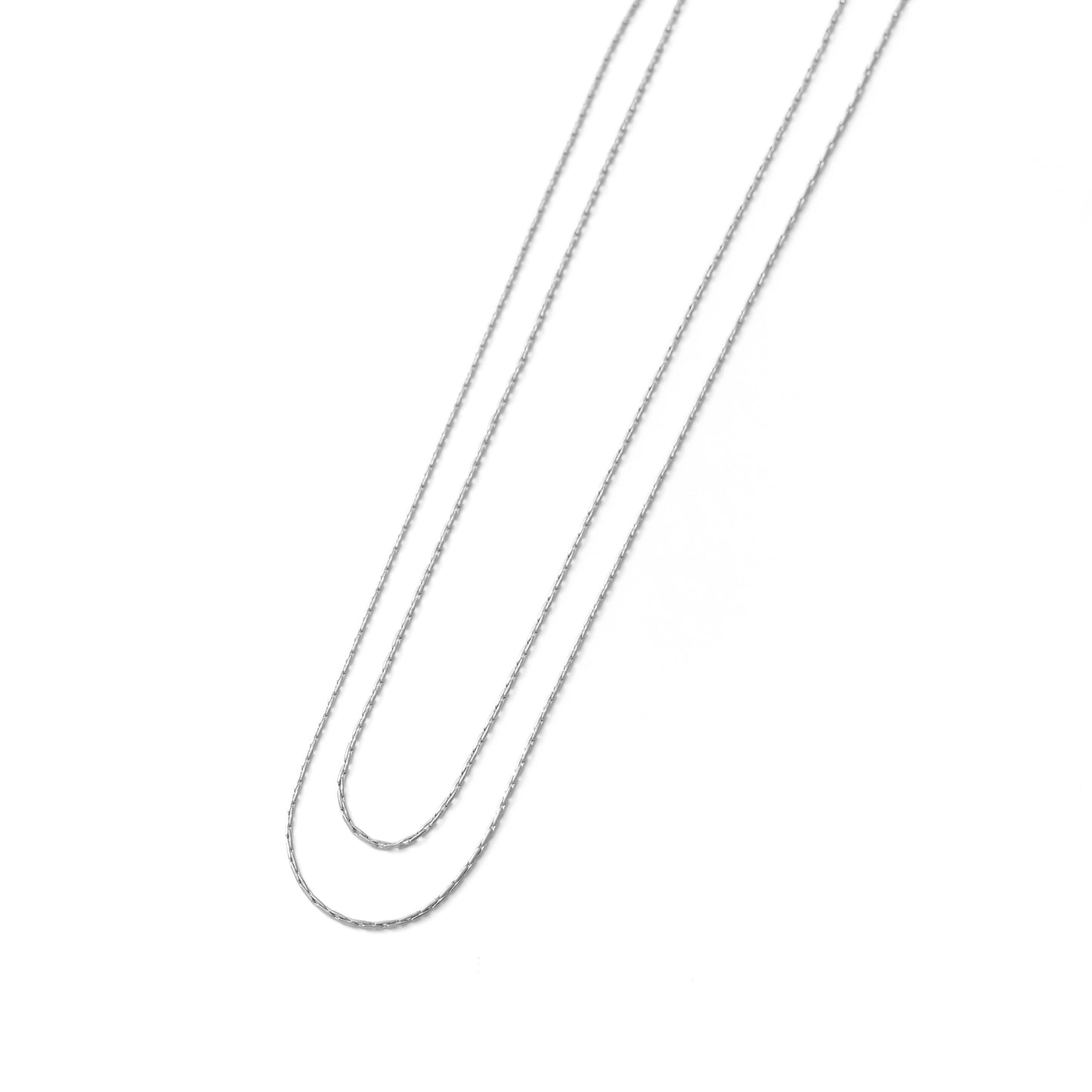 Double chain necklace (rne0110s)