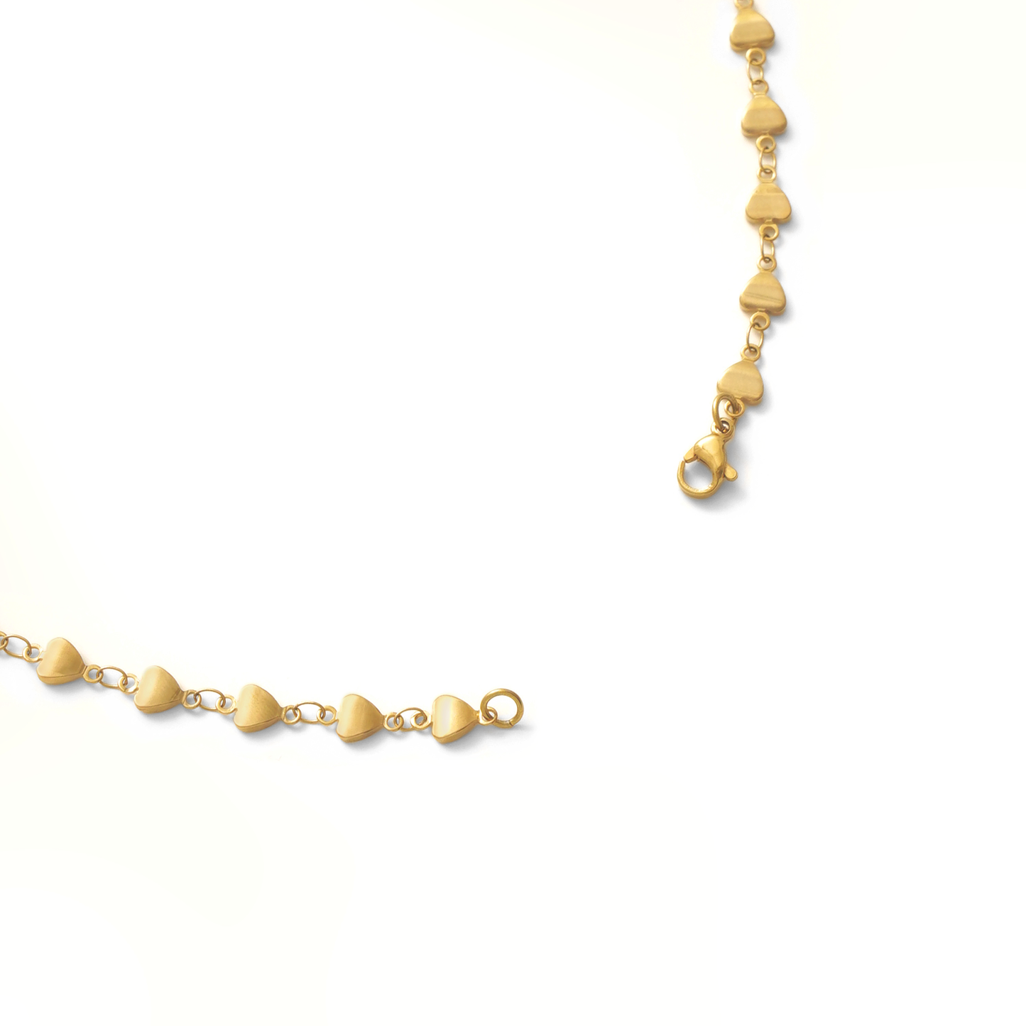 Heart chain necklace(rne0100g)