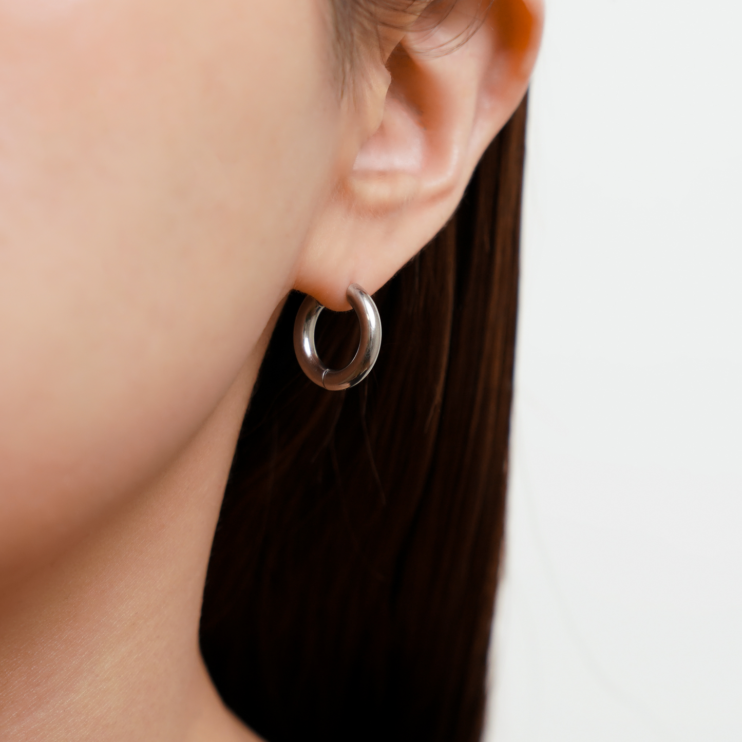 Heart hoop 2way pierce (rpi0072b)