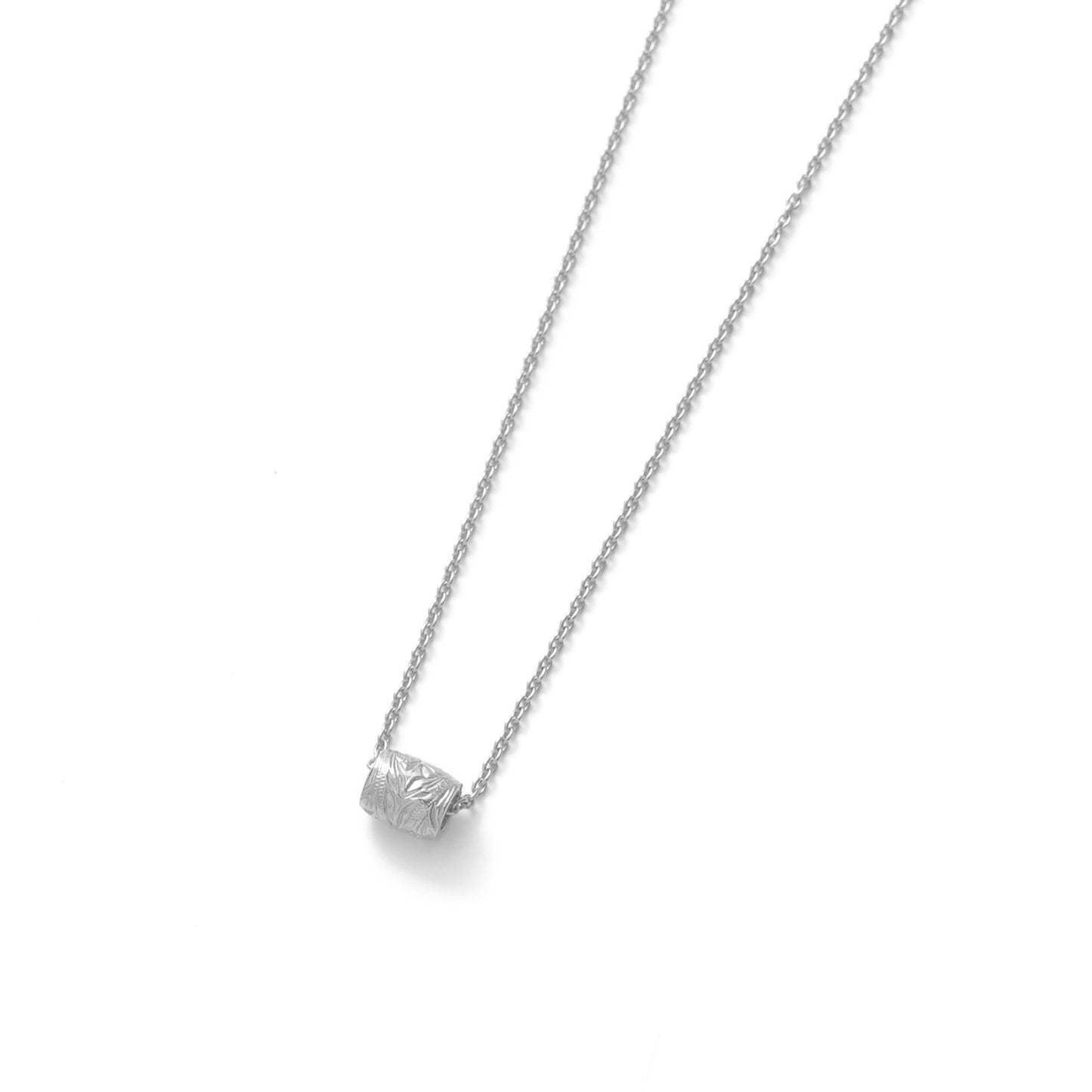 Hawaiian scroll barrel necklace (Hne0016s)