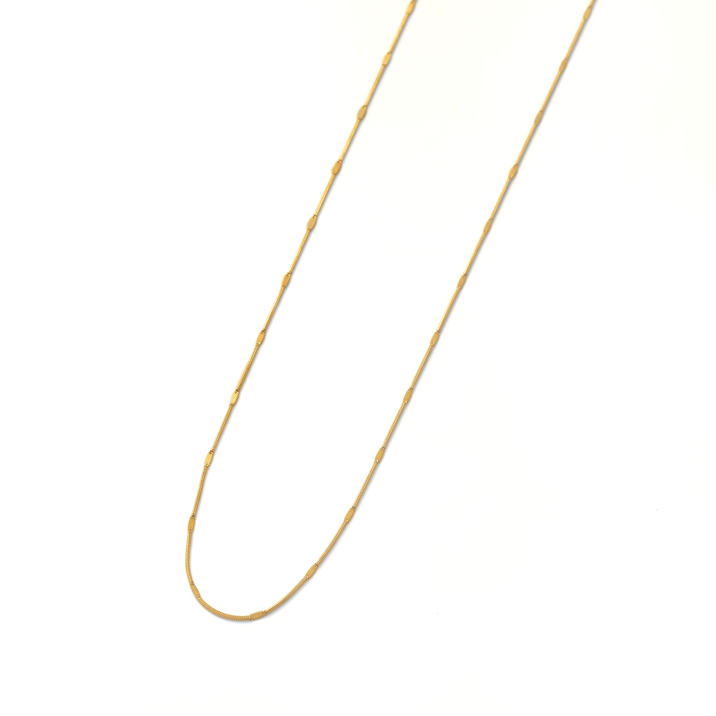 Round snake crushed necklace(rne0062g)