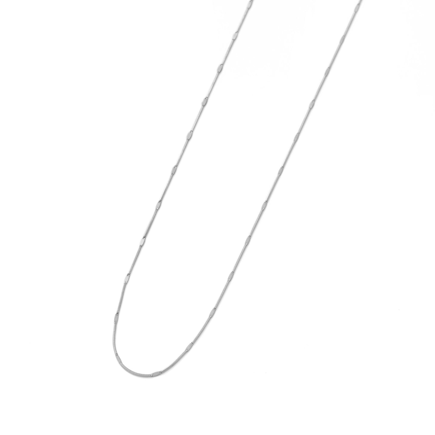 Round snake crushed necklace(rne0063s)