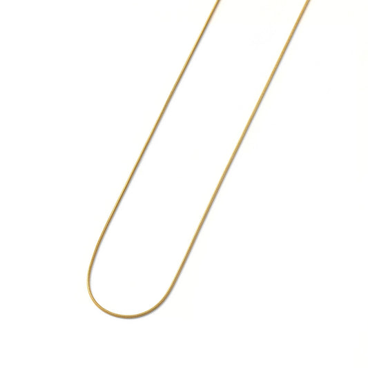 Round snake slim chain necklace(cne0059g)