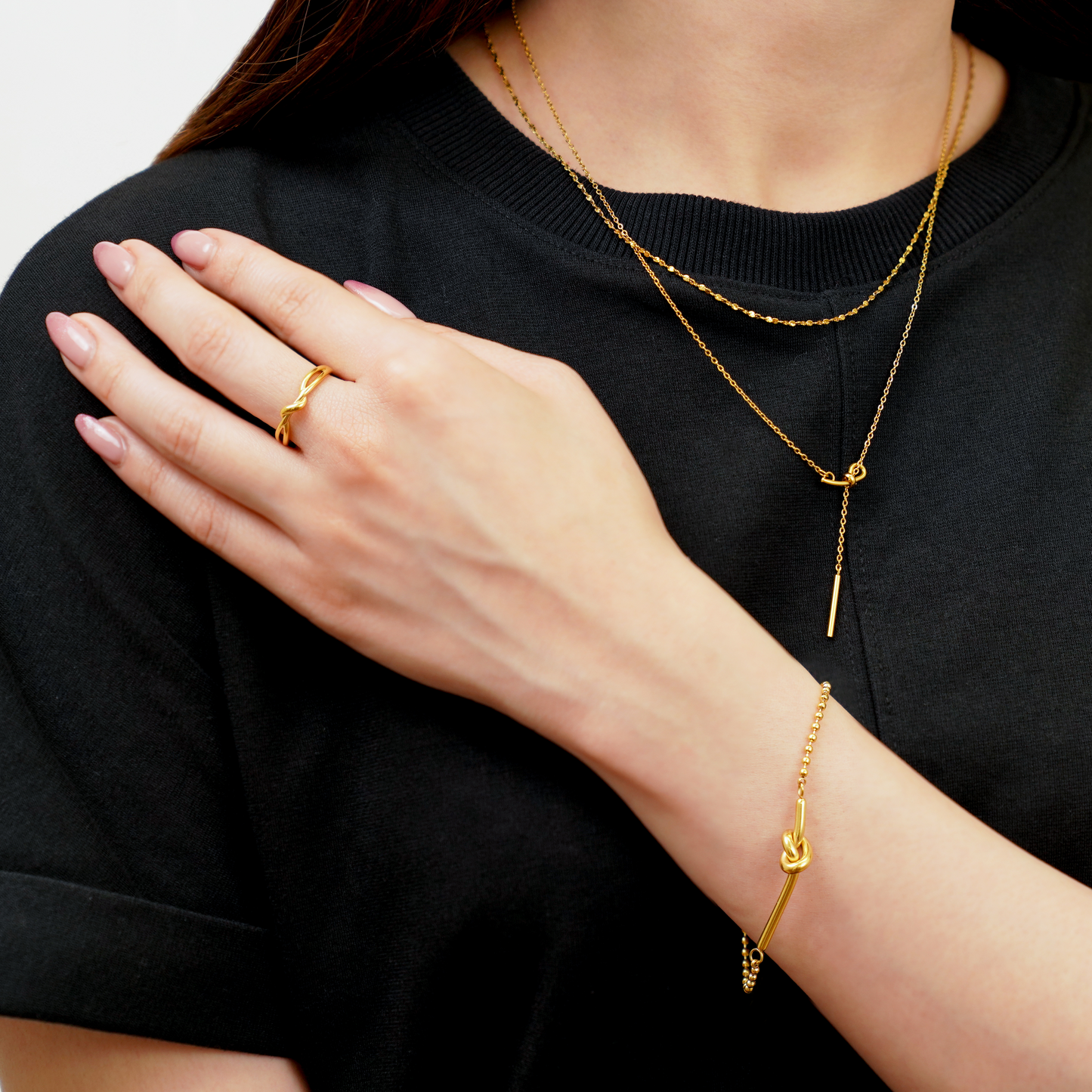 Stardust chain necklace (rne0117g)