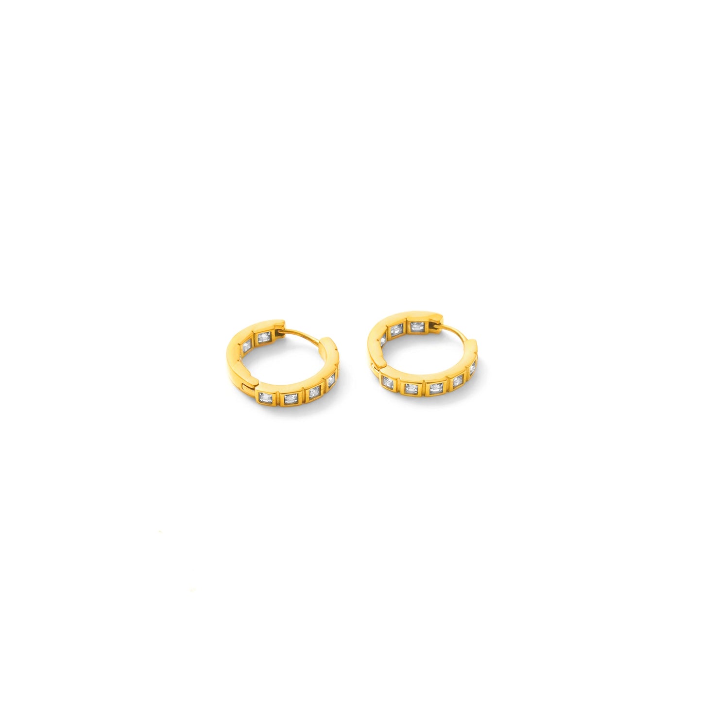 Square cut zirconia pierce(rpi0056g)