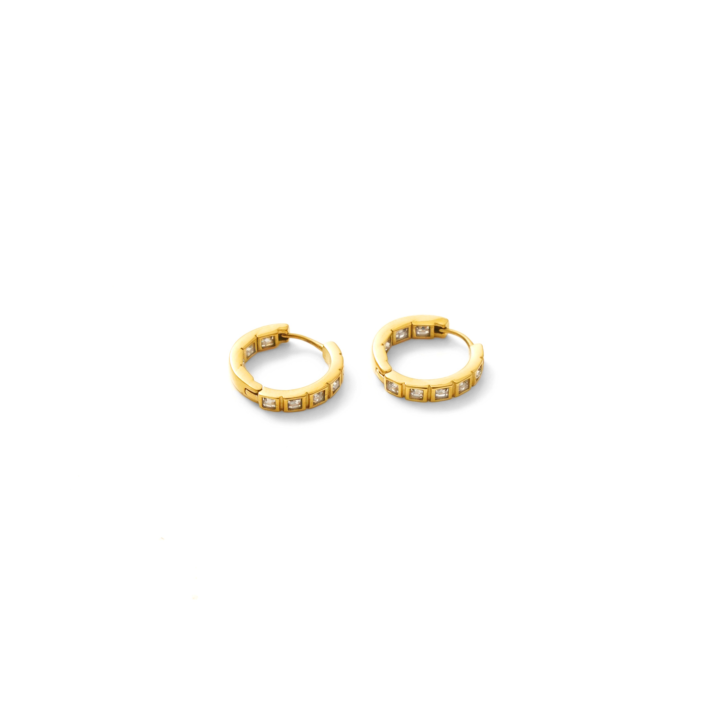 Square cut zirconia pierce(rpi0056g)
