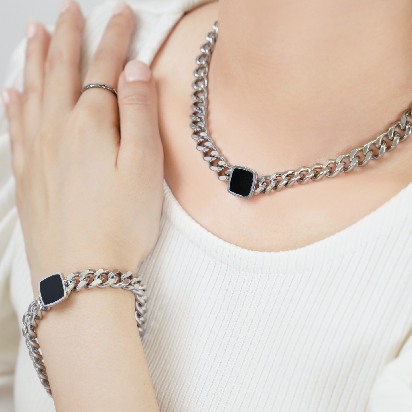 Square charm bracelet(rbr0038s)
