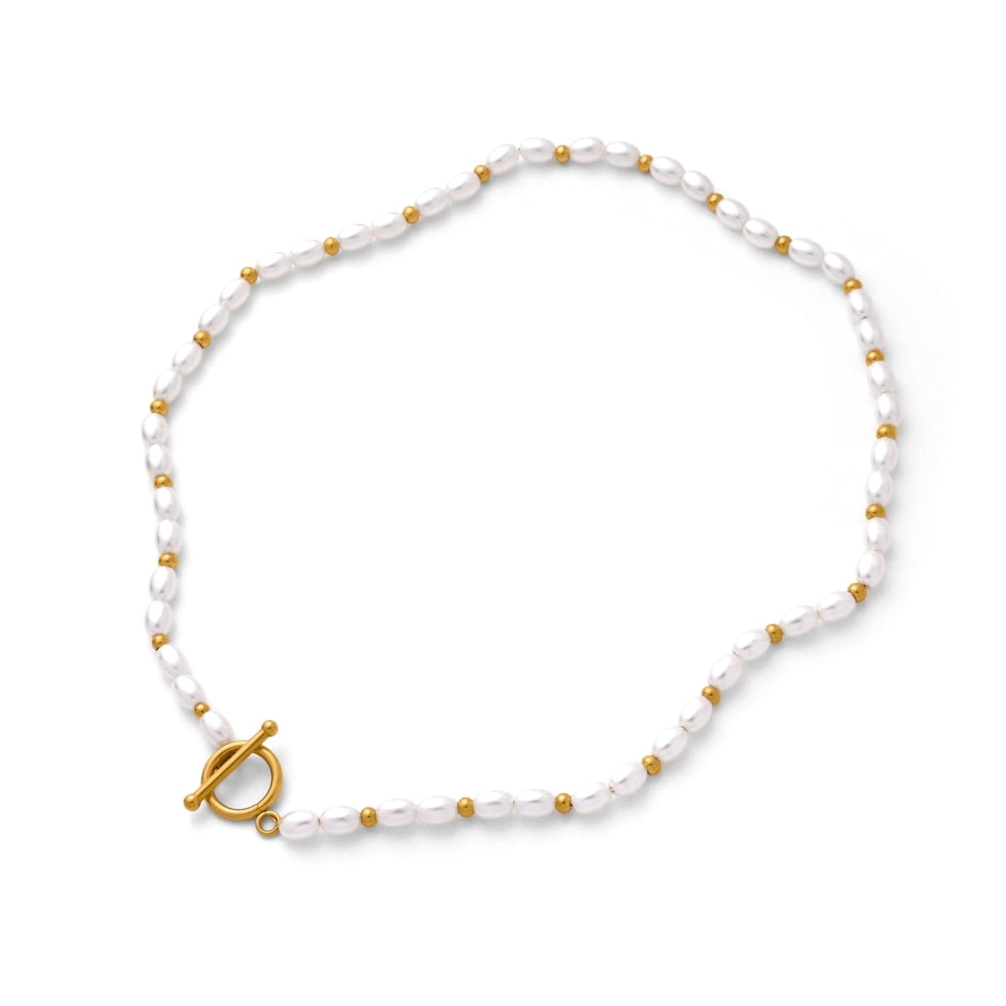 Pearl ball necklace(rne0085g)