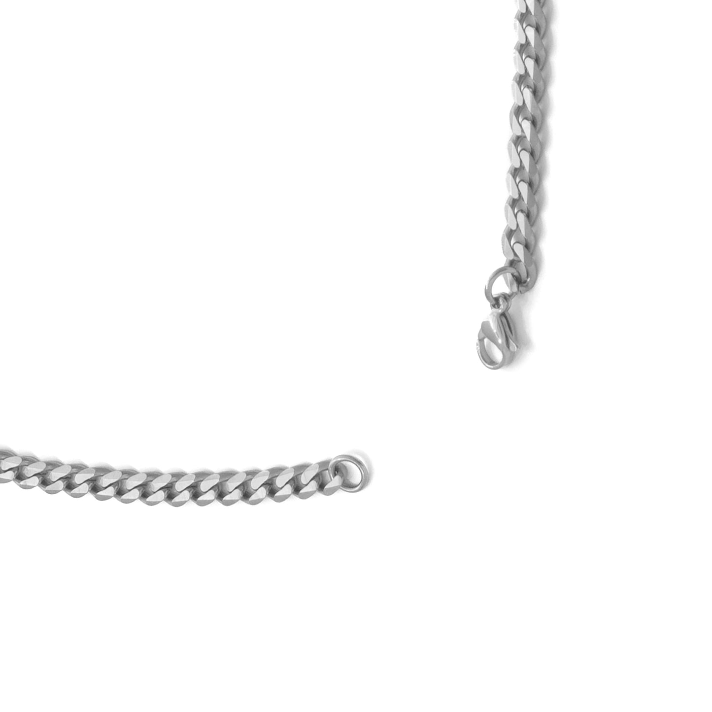 Flat link chain necklace(cne0021s)