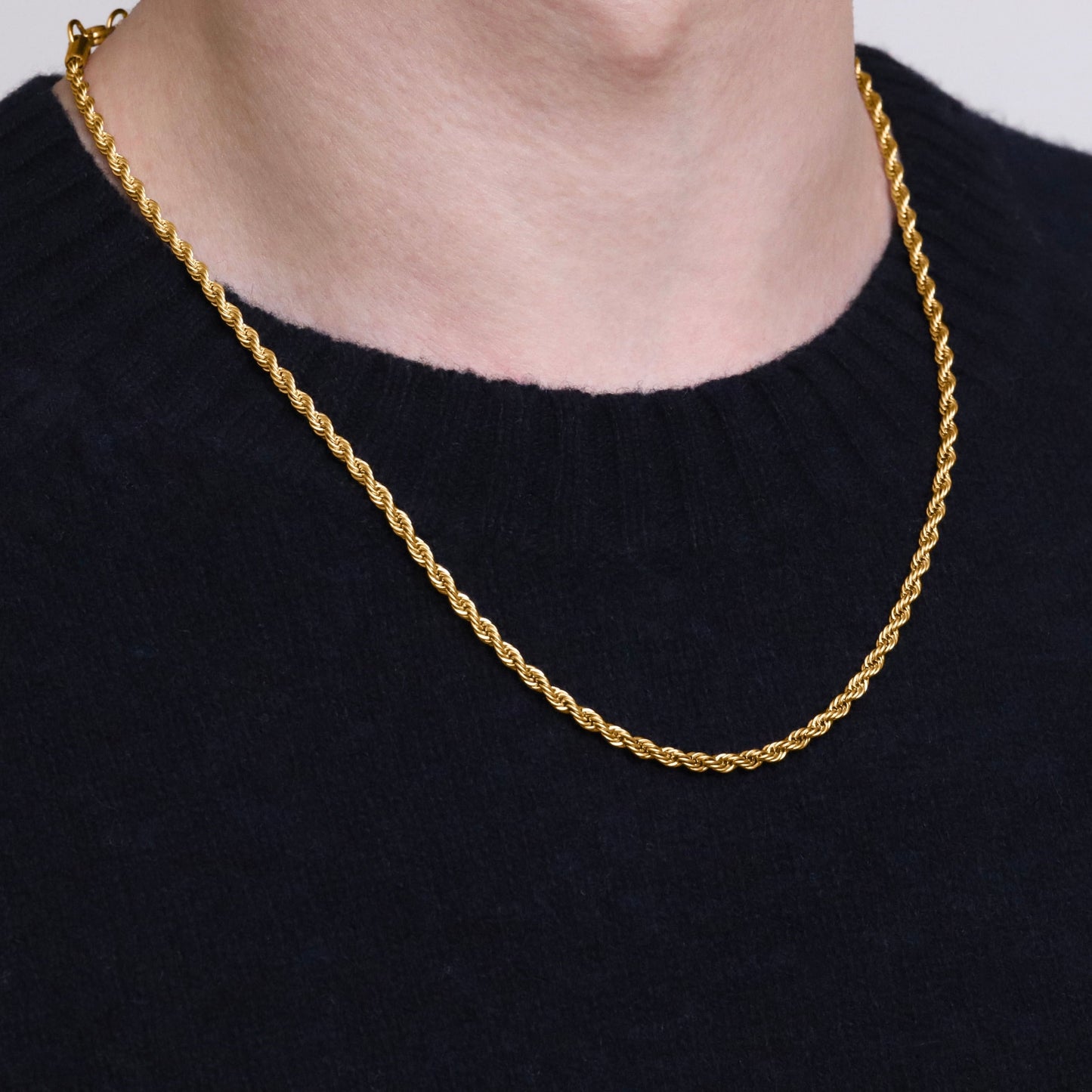 Rope chain necklace(cne0063g)
