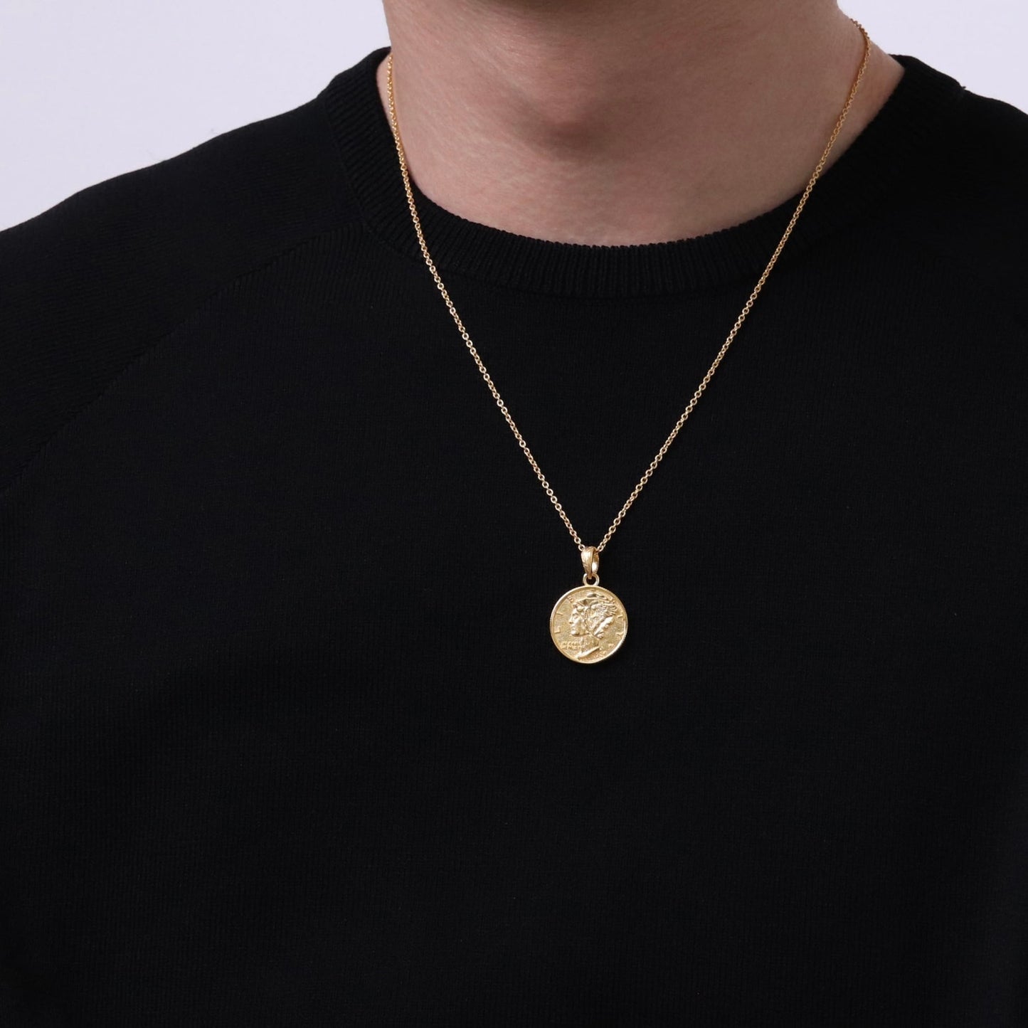 Hawaiian liberty coin necklace(Hne0003g)
