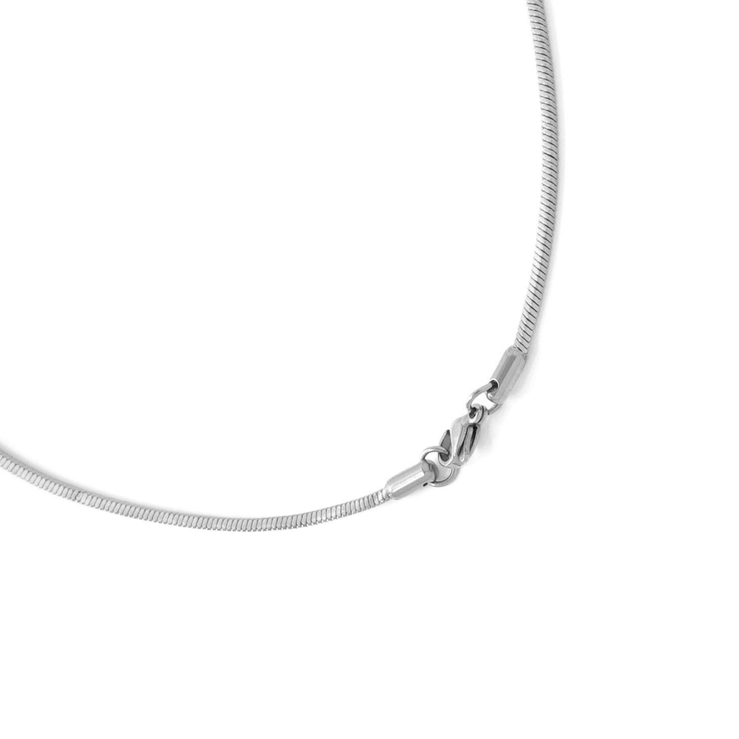 Round snake chain necklace(cne0086s)