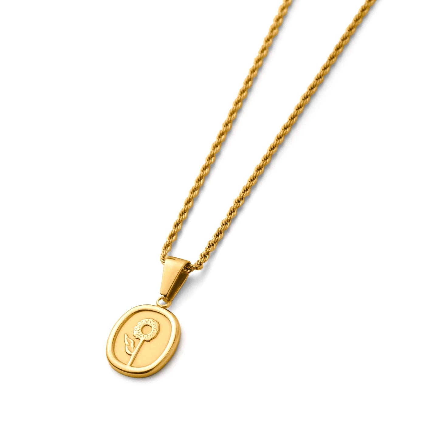 Flower pendant necklace(rne0070g)