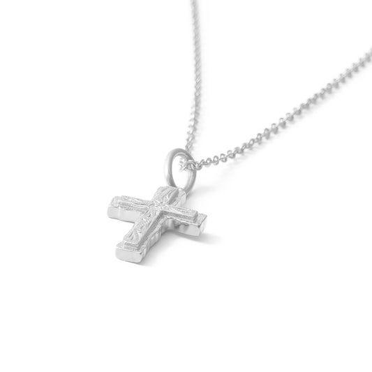 Hawaiian scroll cross necklace(Hne0010s)