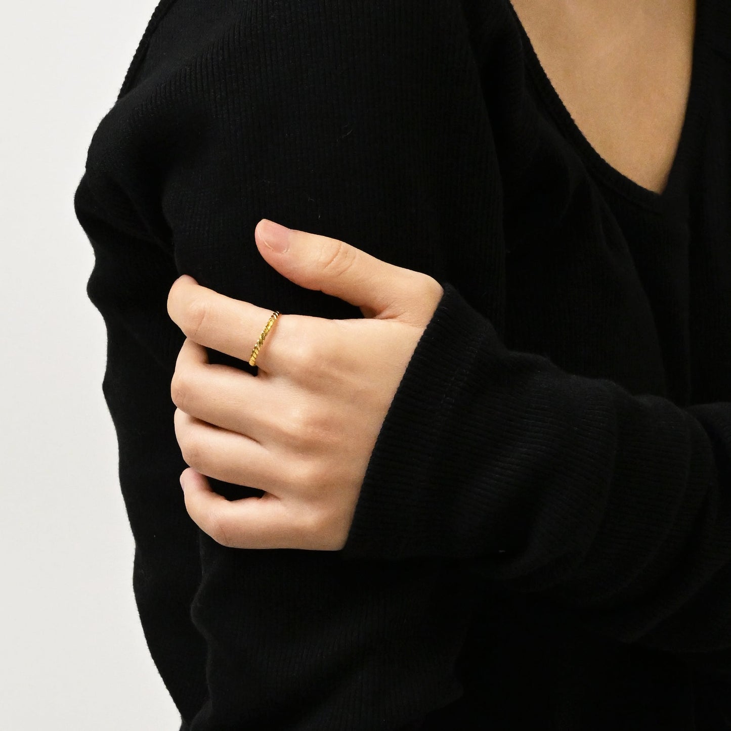 Weave open ring(rri0085g)